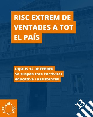 ⚠️ COMUNICAT | Pla especial d’emergències per risc de vent a Catalunya (VENTCAT)