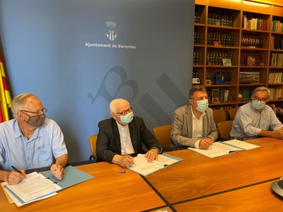 Banyoles signa amb el Bisbat de Girona la cessió de l’espai per a la futura biblioteca