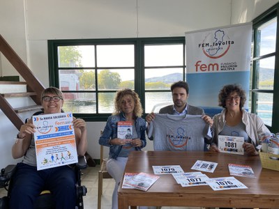 Cinquena edició de la marxa solidària FEM_lavolta a Banyoles