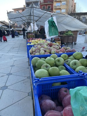 Es reubiquen una vintena de parades del mercat setmanal de Banyoles