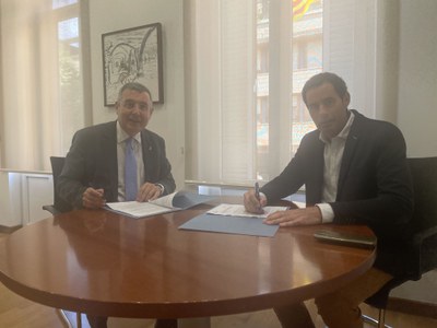 L’Ajuntament de Banyoles i Veolia signen un conveni de col·laboració per promoure l’esport i la sostenibilitat