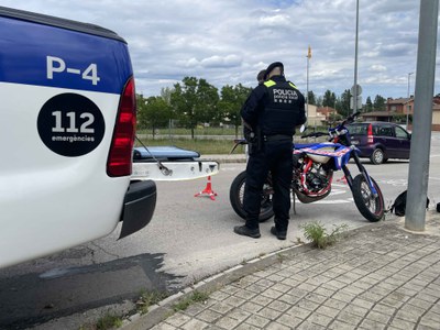 La Policia Local de Banyoles intensifica els controls pel soroll de ciclomotors i motocicletes
