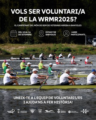 La World Rowing Masters Regatta de Banyoles inicia la captació de voluntaris