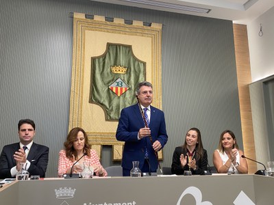 Miquel Noguer, investit de nou alcalde de Banyoles